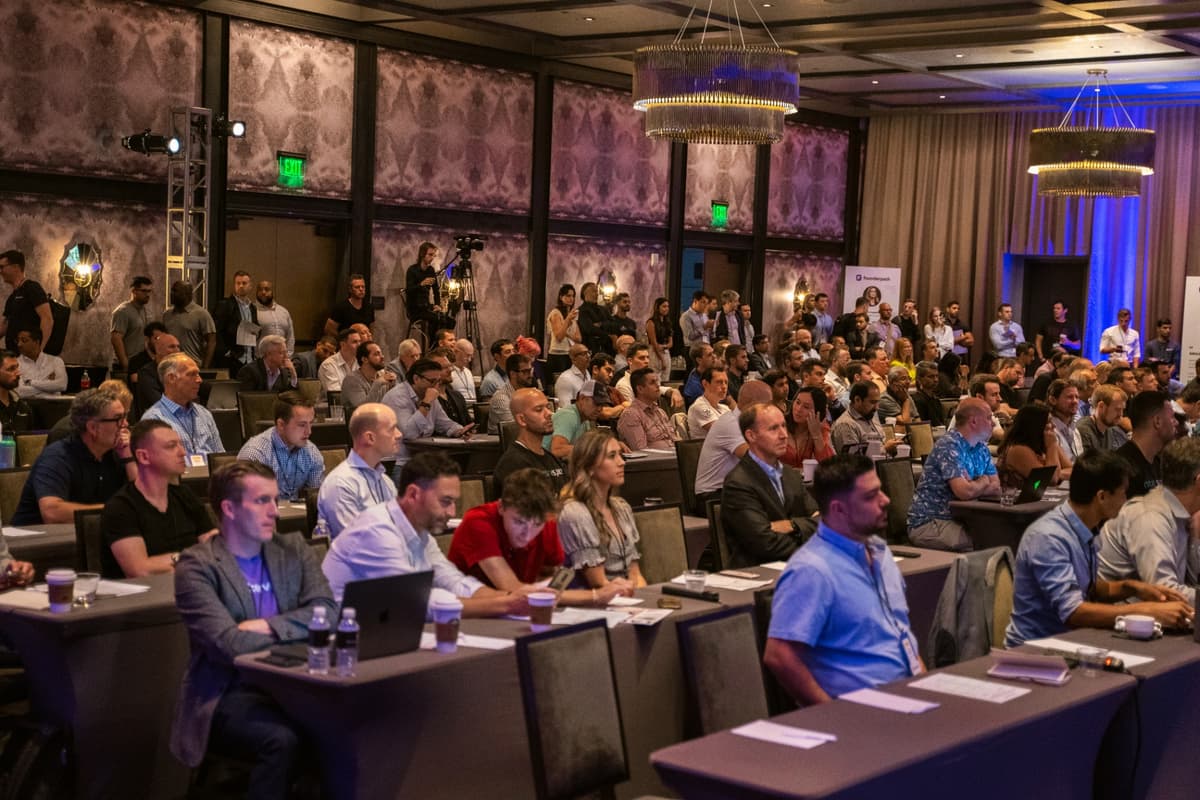 Engaged audience at a Founderpath CEO event