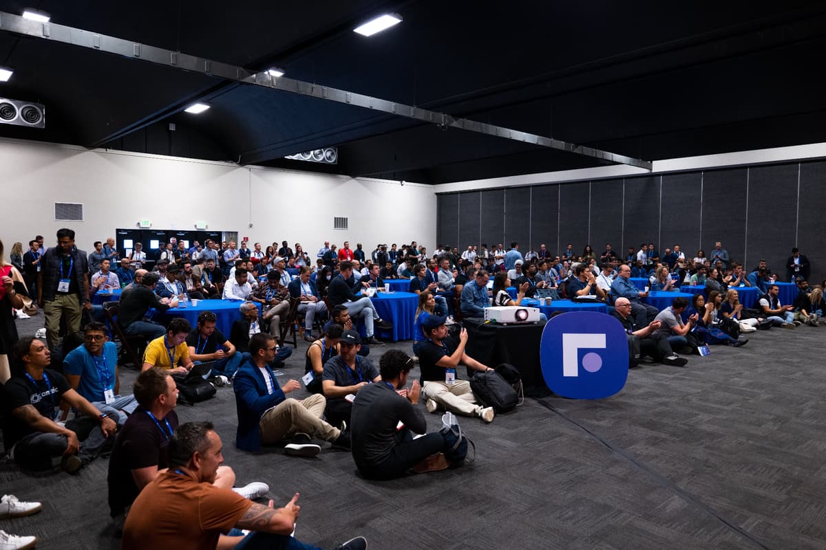 Casual conversation at a Founderpath community event