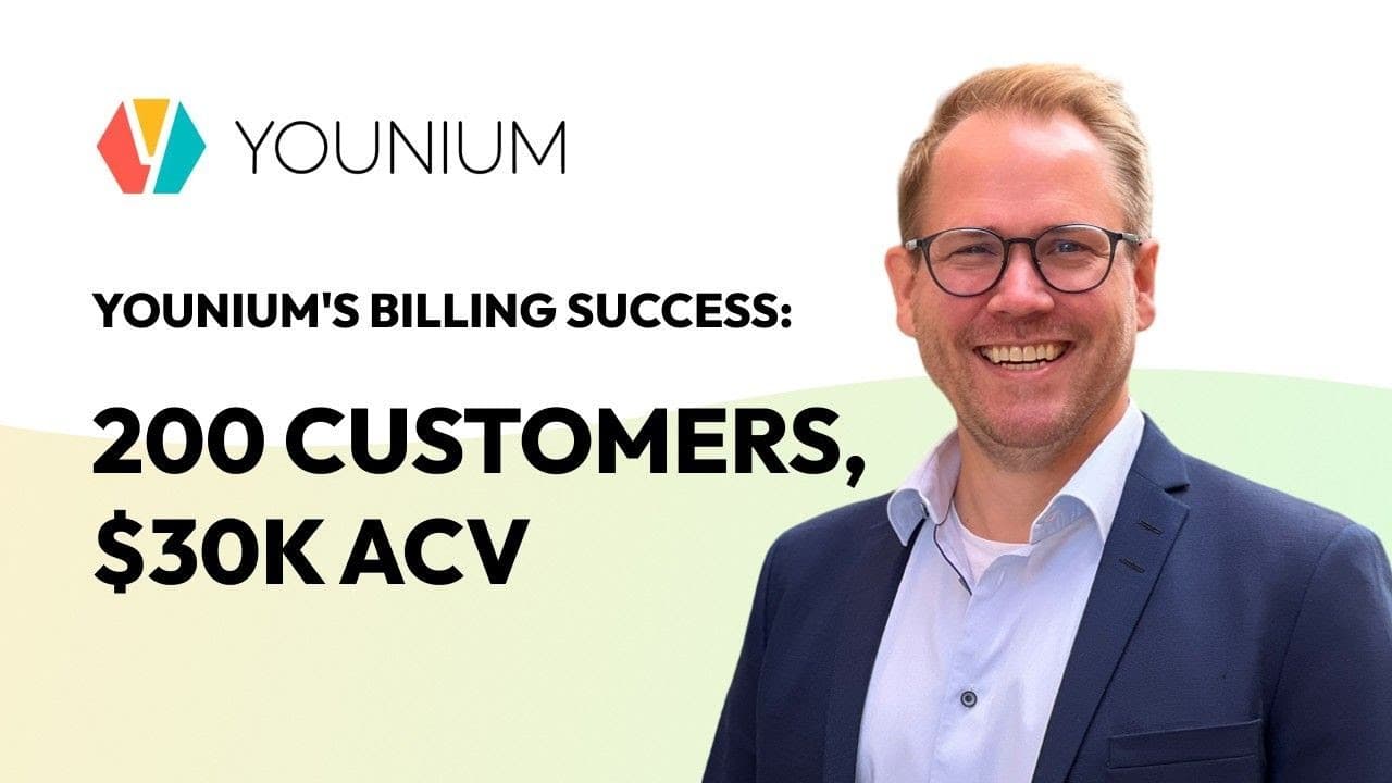 How Younium Reached 200 Customers and $6.5M With $30K ACV on $10M Raised