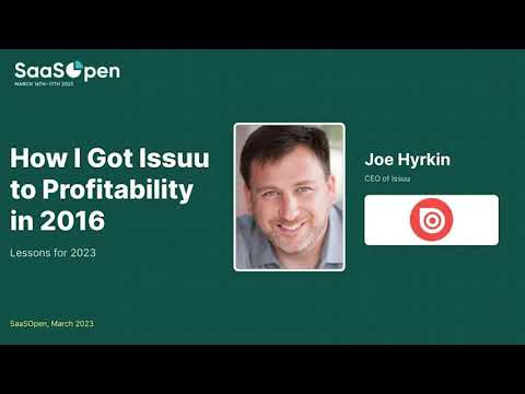 How I got Issuu to profitability the first time in 2016