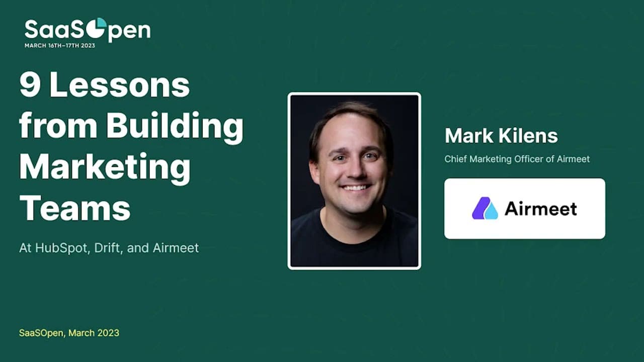 9 Lessons from Building Marketing Teams
