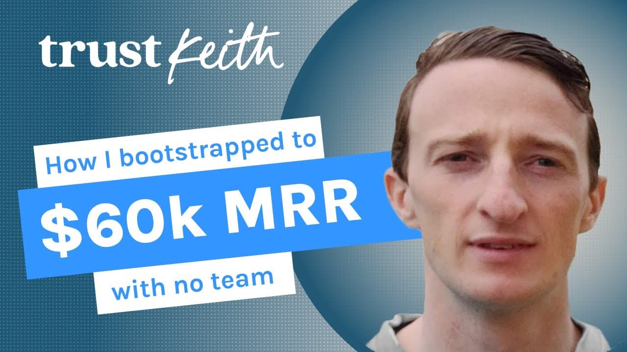 We bootstrapped to $60k MRR with no product team