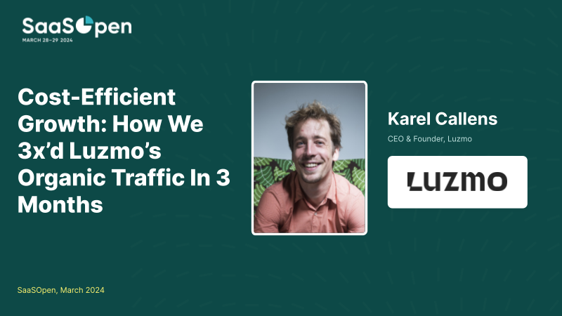 Cost-efficient growth: How We 3x’ed Luzmo’s Organic Traffic in 3 Months thumbnail