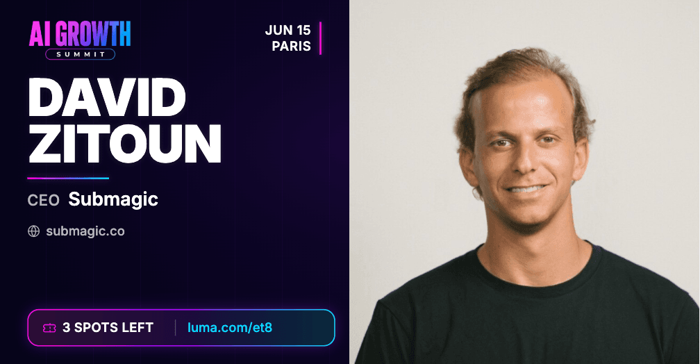 David Zitoun promo card — AI Growth Summit Paris 2026
