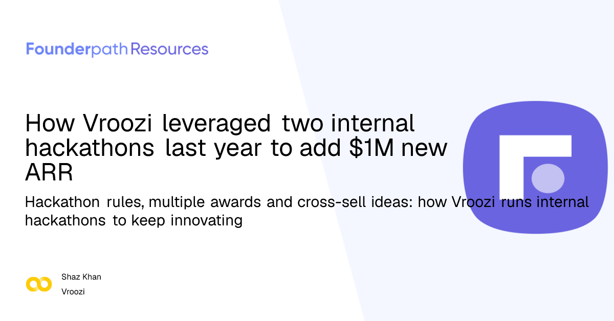 How Vroozi leveraged two internal hackathons last year to add $1M new ARR