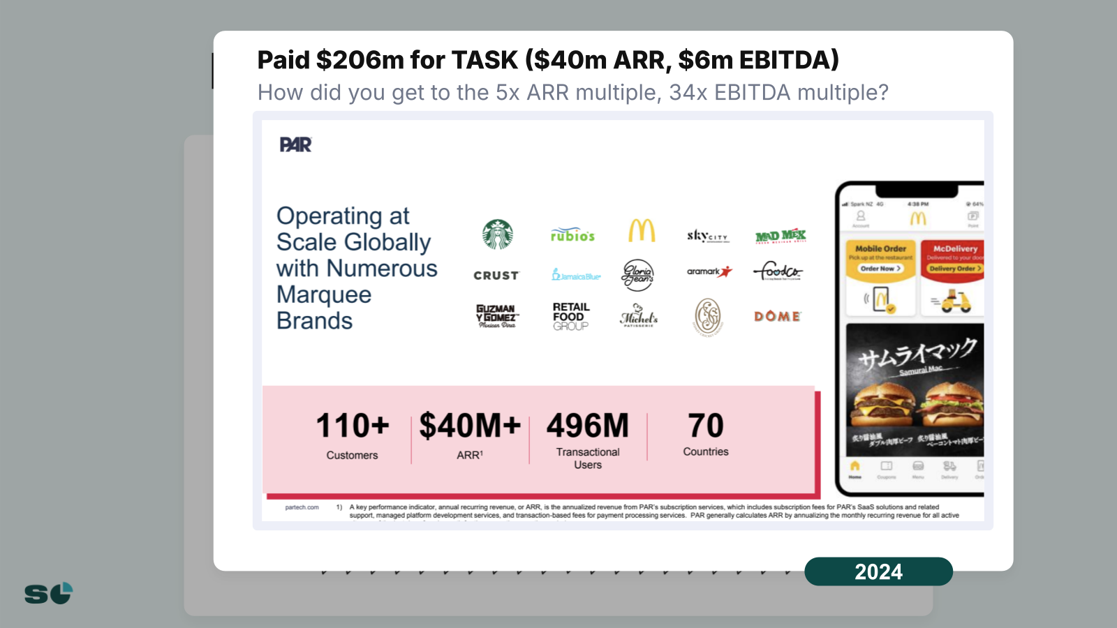 Slide 9 from $200M Turnaround: Savneet Singh of PAR Technologies